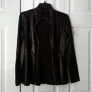 Faux leather jacket